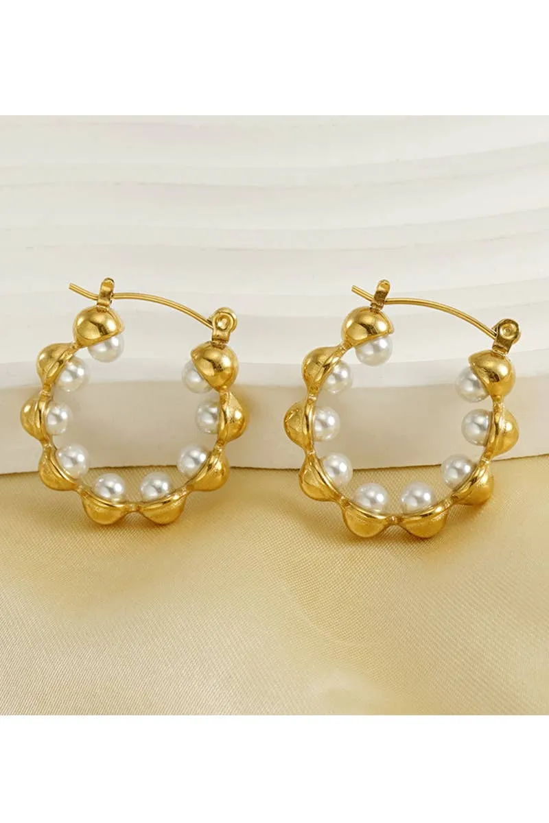 18K GOLD PLATED STAINLESS STEEL EARRINGS_CWAJE0394