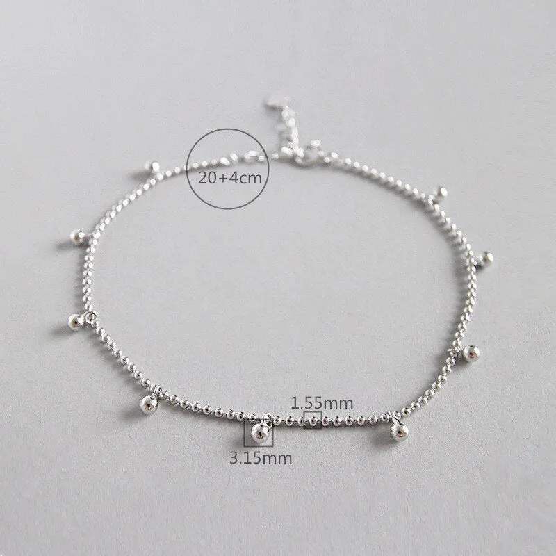 925 Sterling Silver Anklet bracelet