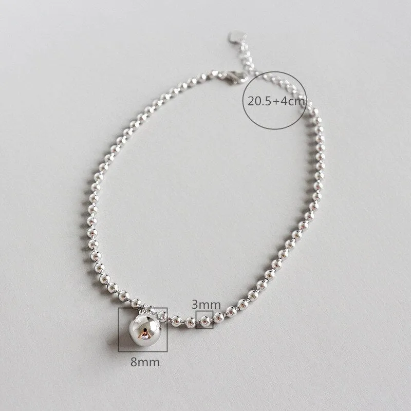 925 Sterling Silver Anklet bracelet