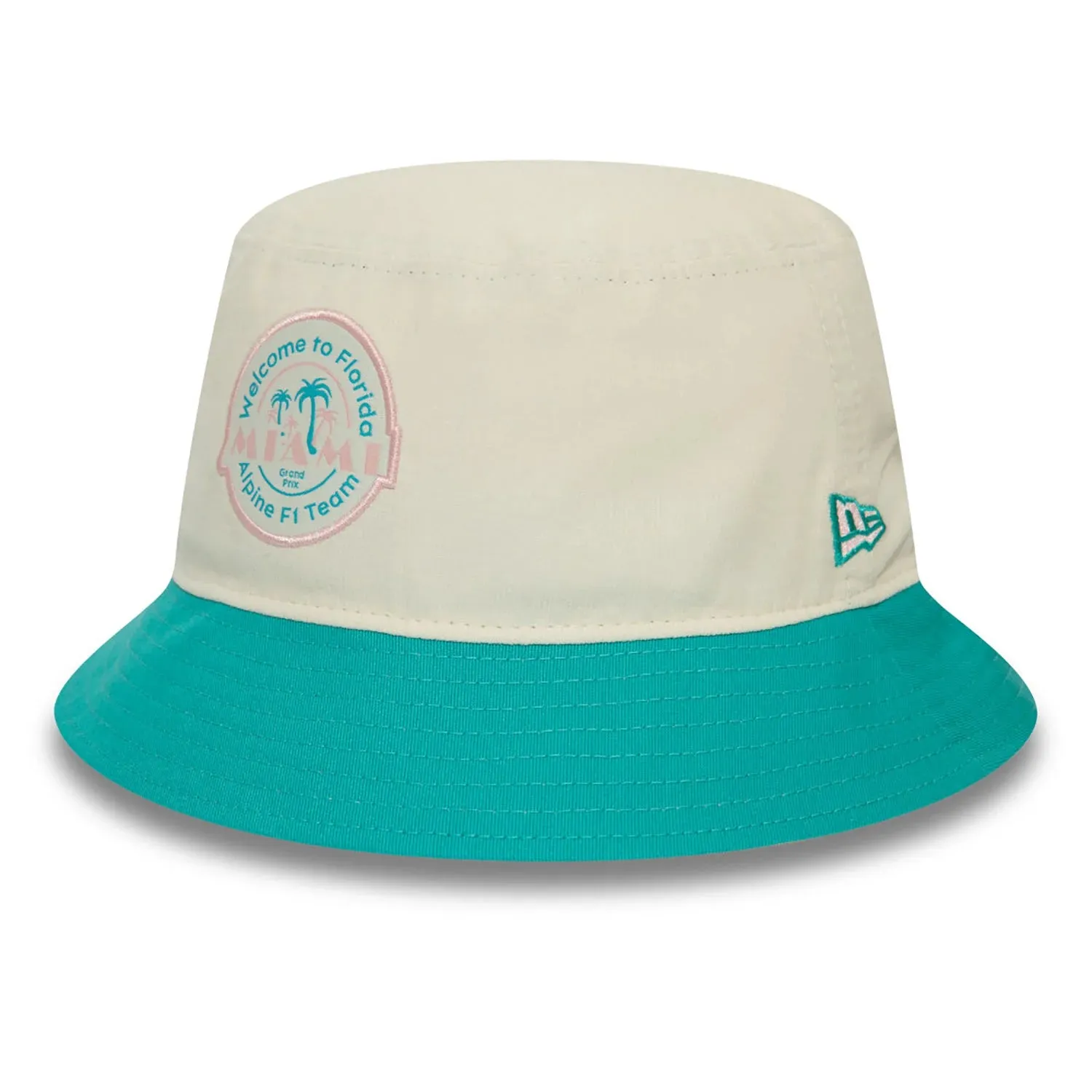 Alpine bucket hat, New Era, Miami, Adult, white, 2024