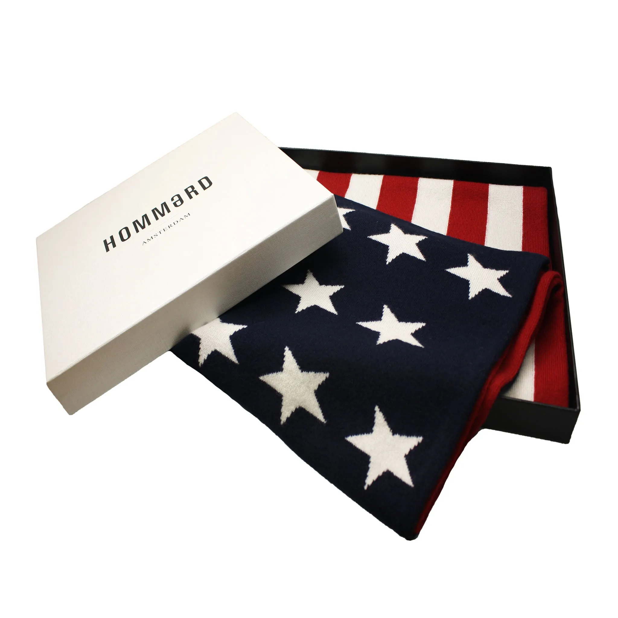 American flag knitted Cashmere Scarf