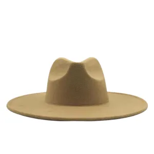 Atlanta Wide Brim Fedora - Khaki