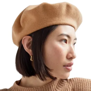 Avenel Of Melbourne Wool Beret - Camel