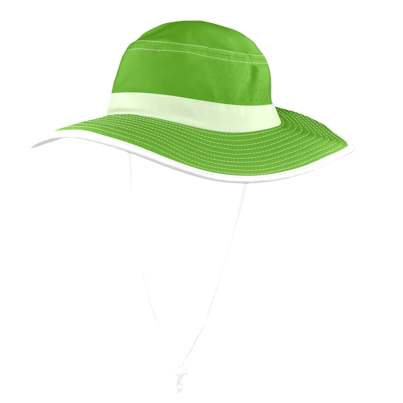 avocado spread solid print Wide Brim Bucket Hat