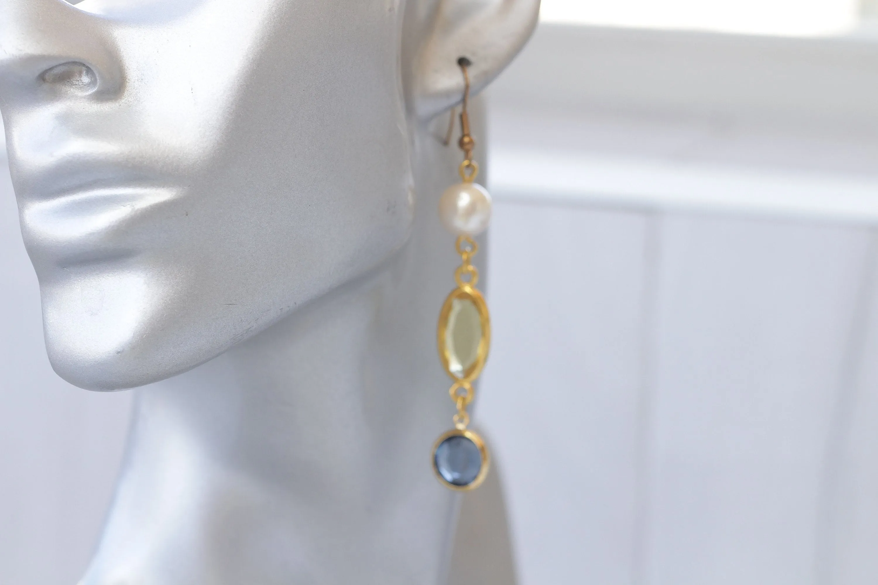 BLUE AND YELLOW Earrings