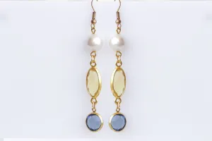 BLUE AND YELLOW Earrings