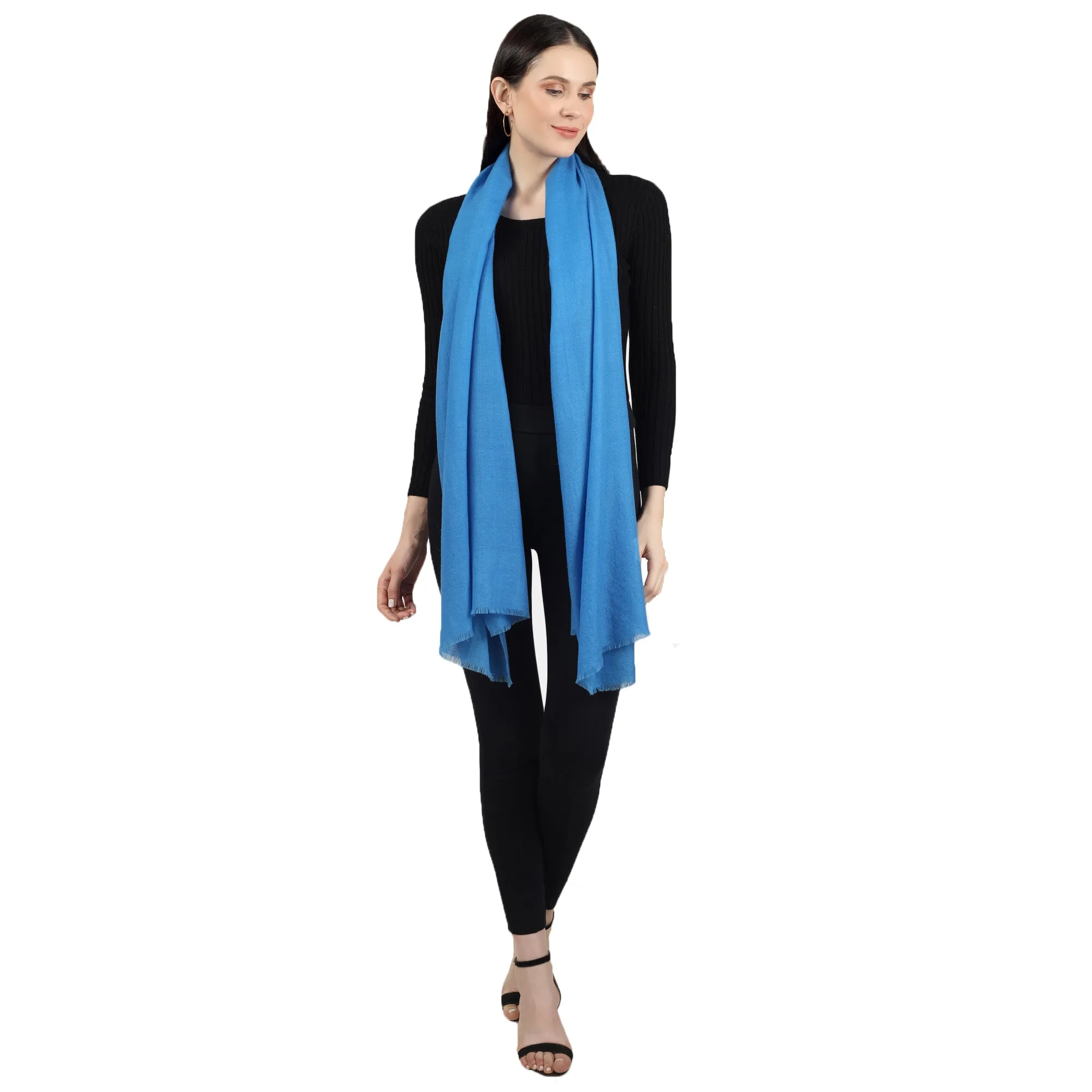 Blue Cashmere Scarf