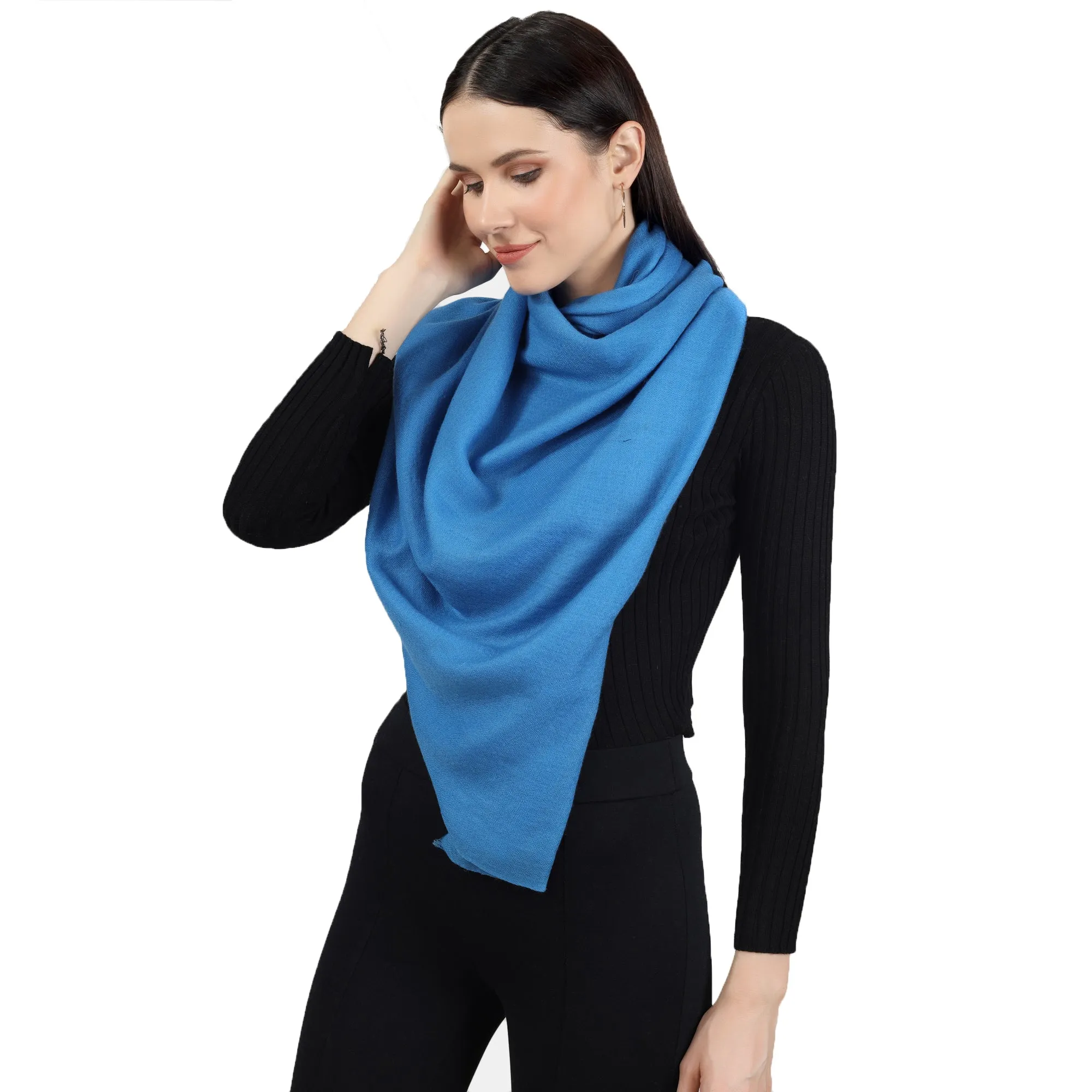 Blue Cashmere Scarf