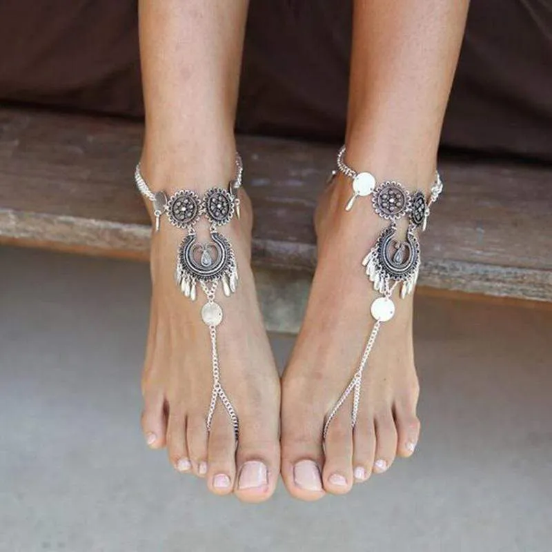 Boho Beach Barefoot Ankle Jewelry