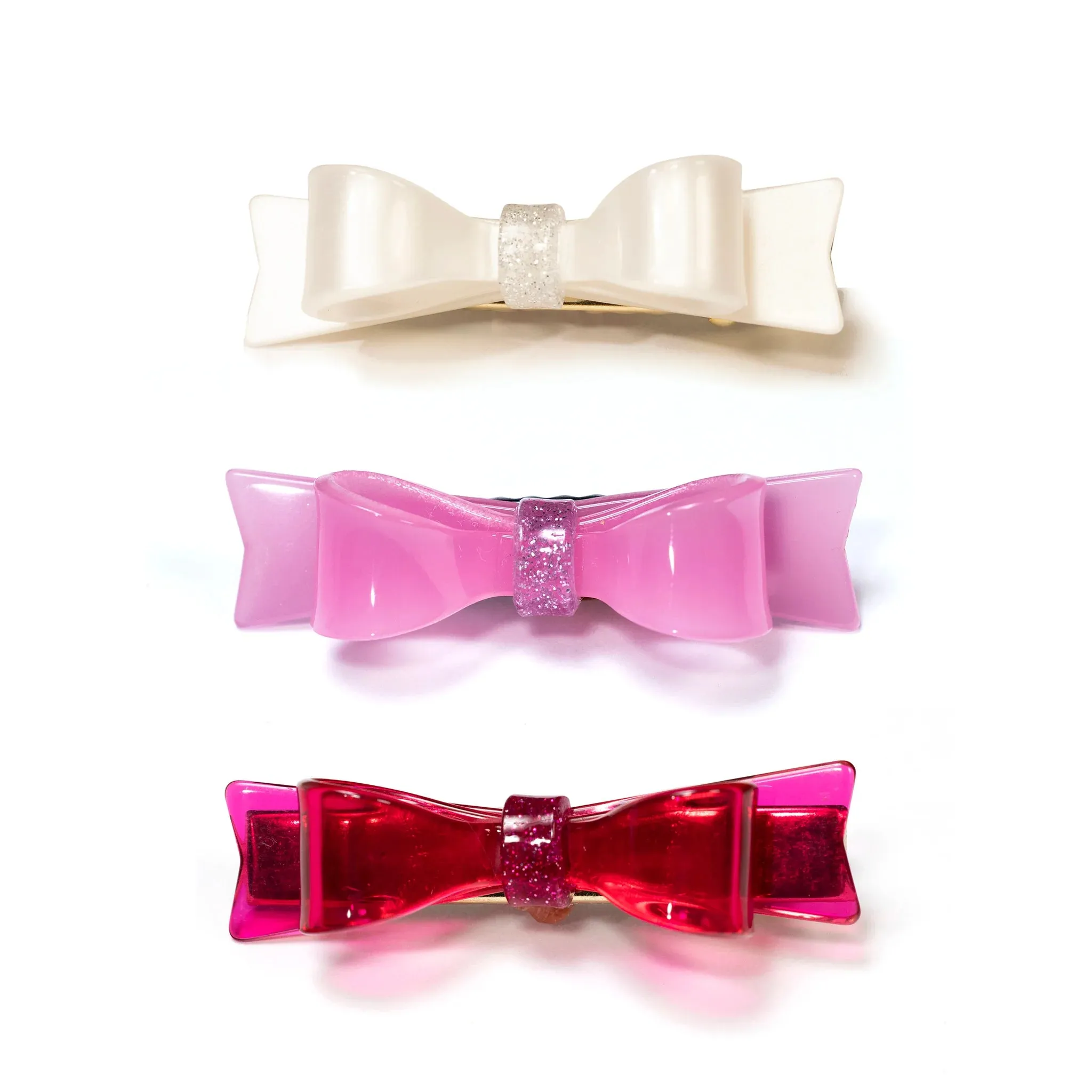 Bow Alligator Clip (Set of 3) - Lilies and Roses