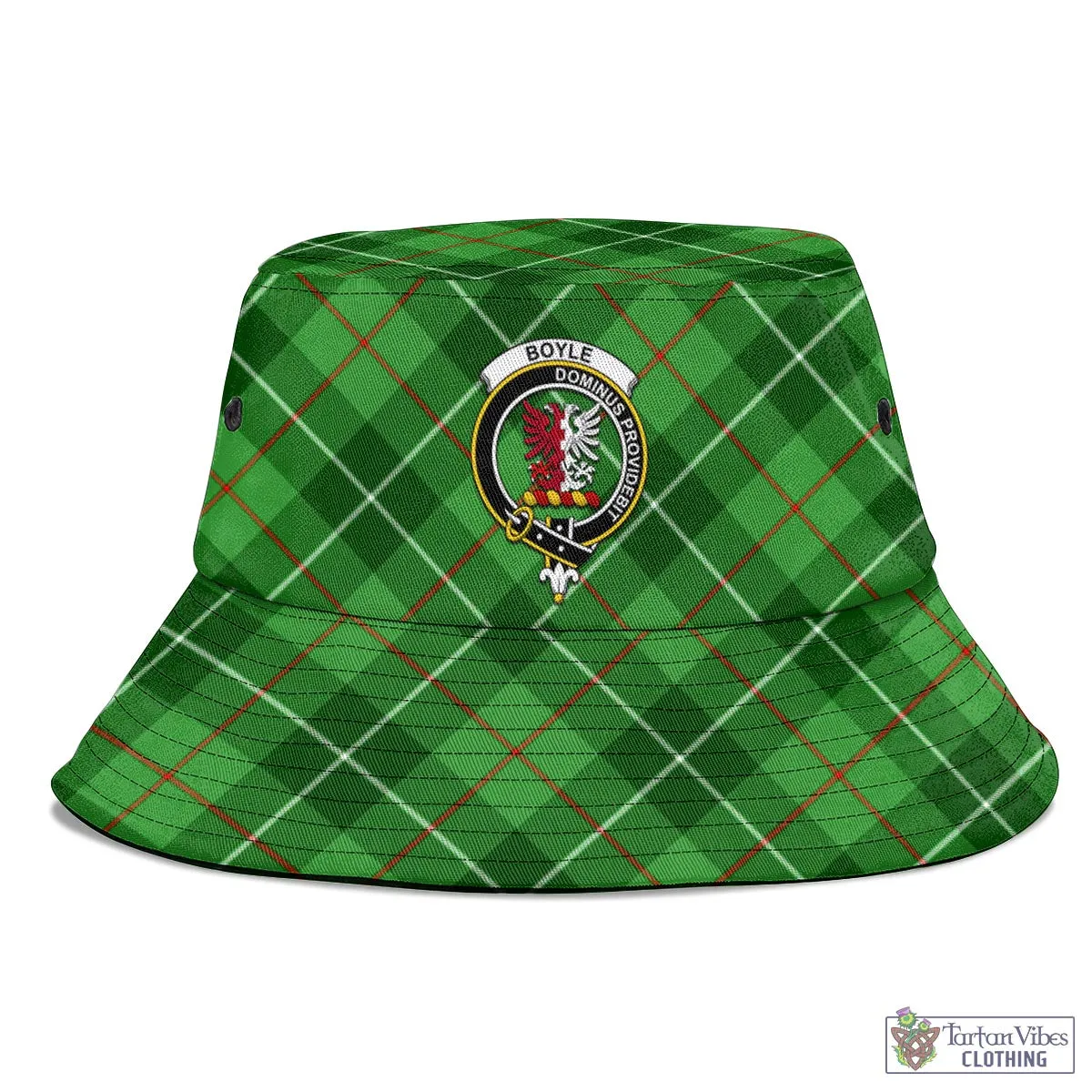 Boyle Tartan Bucket Hat with Family Crest