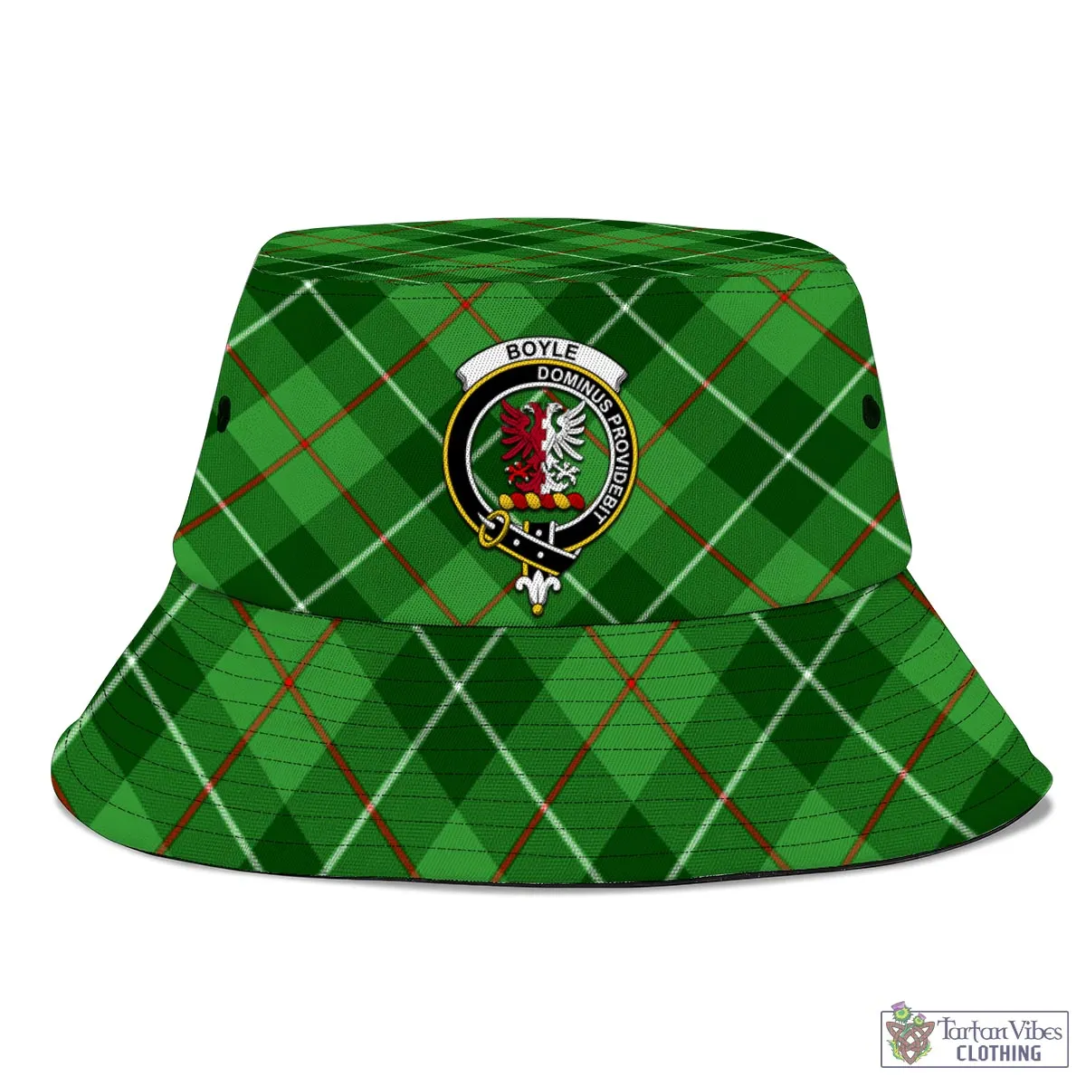 Boyle Tartan Bucket Hat with Family Crest