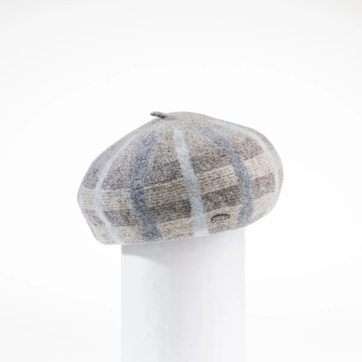 BRIANNA - PLAID BERET HAT