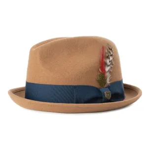 Brixton Hats Gain Trilby Hat - Light Tan