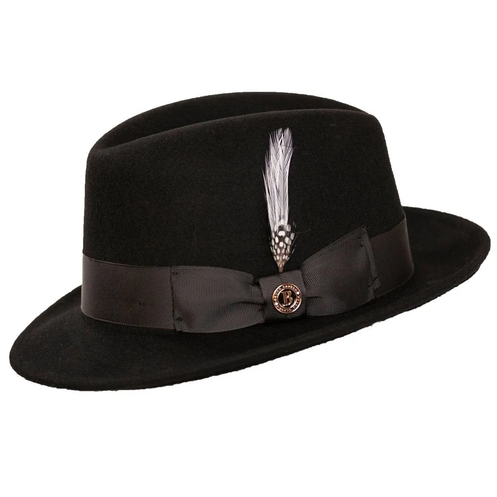 Bruno Capelo Chicago Center Dent Wool Trilby Hat