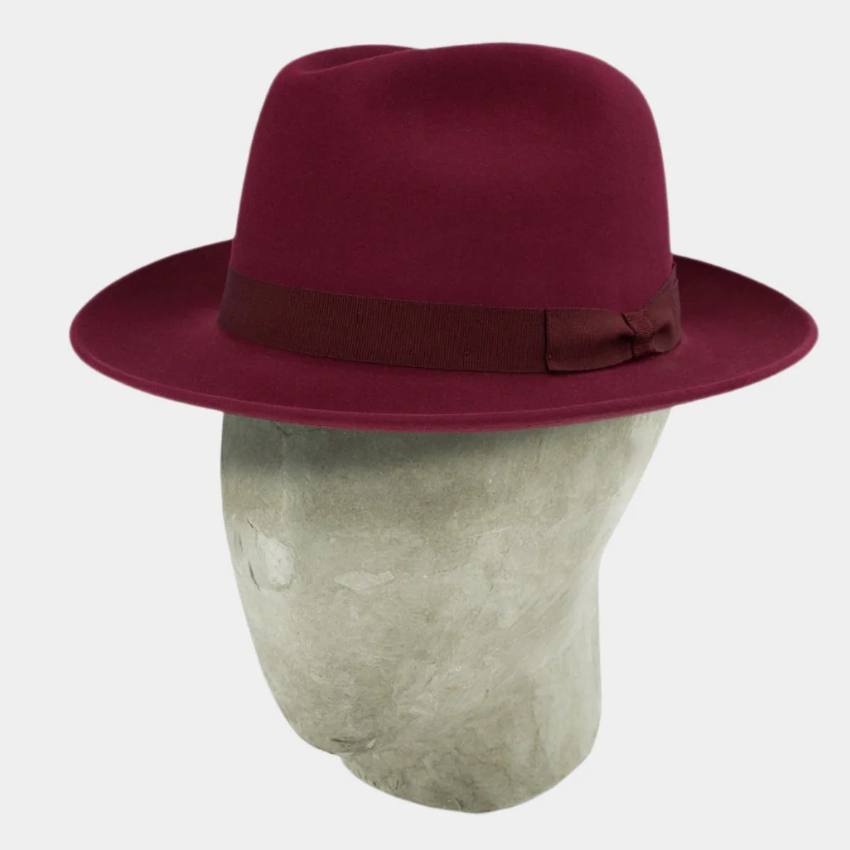 Burgundy Rivoli Trilby