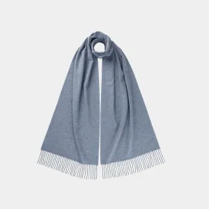 Cashmere Scarf Blue Grey