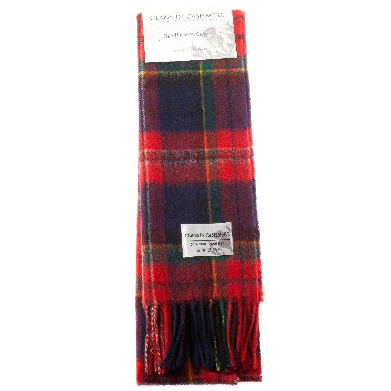 Cashmere Scottish Tartan Clan Scarf  Macpherson Clan