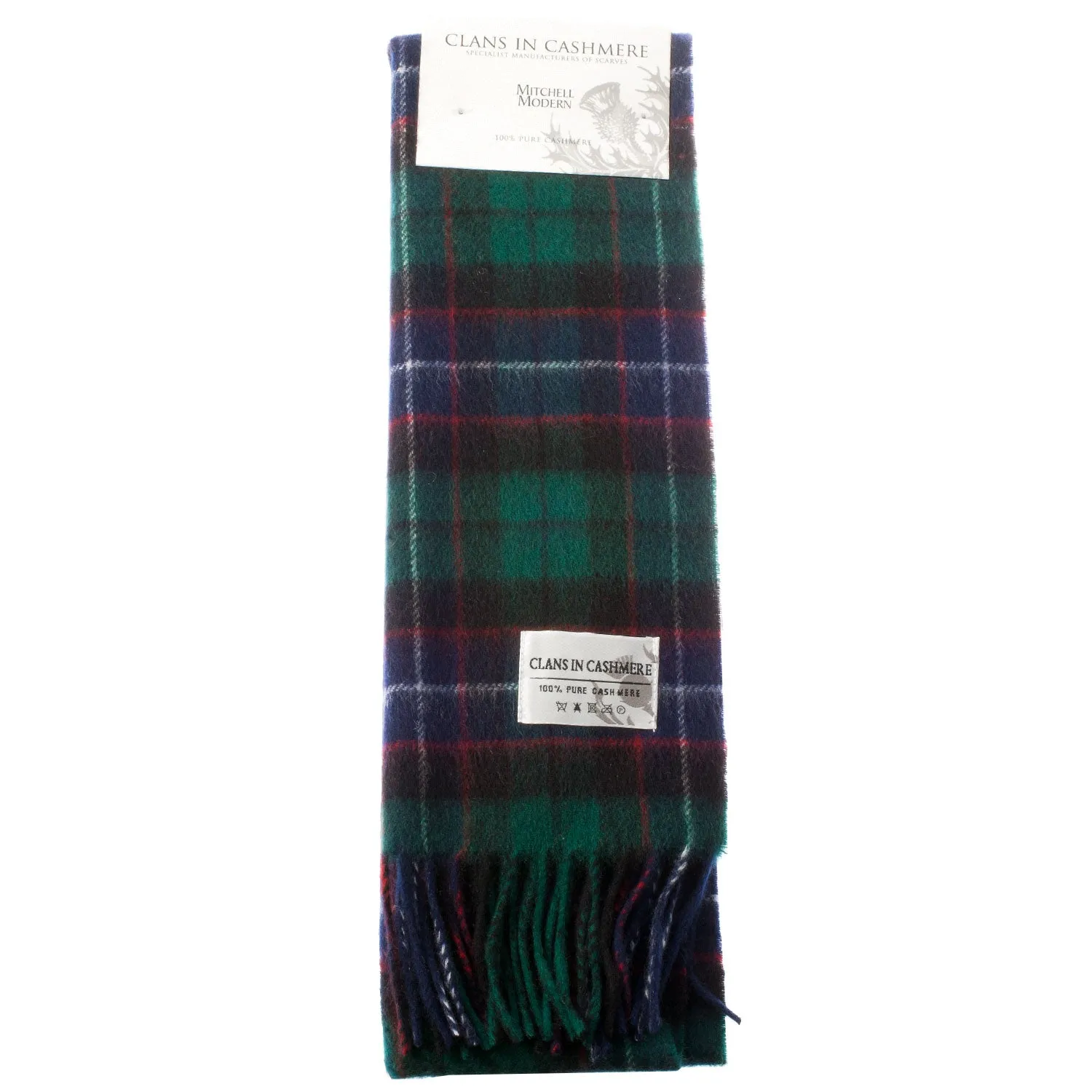 Cashmere Scottish Tartan Clan Scarf  Mitchell