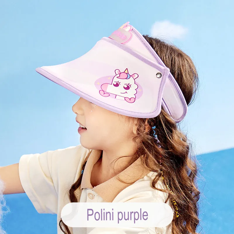 Children's Ice Hat Sun Hat Summer Empty Top Hat Sun Hat Children's Anti-UV Beach Sun Hat