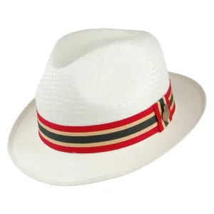 Christys Hats Home County Yorkie Panama Trilby Hat - Bleach