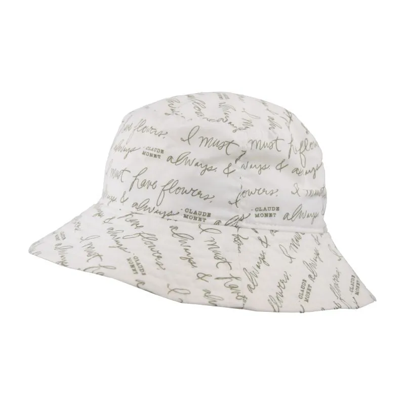 Cotton Print Sun Protection Crusher Hat