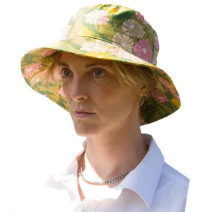 Cotton Print Sun Protection Crusher Hat