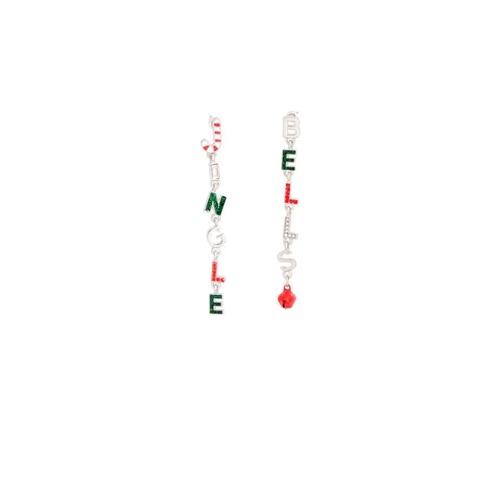 Dangle Xmas Long Jingle Bells Earrings for Women