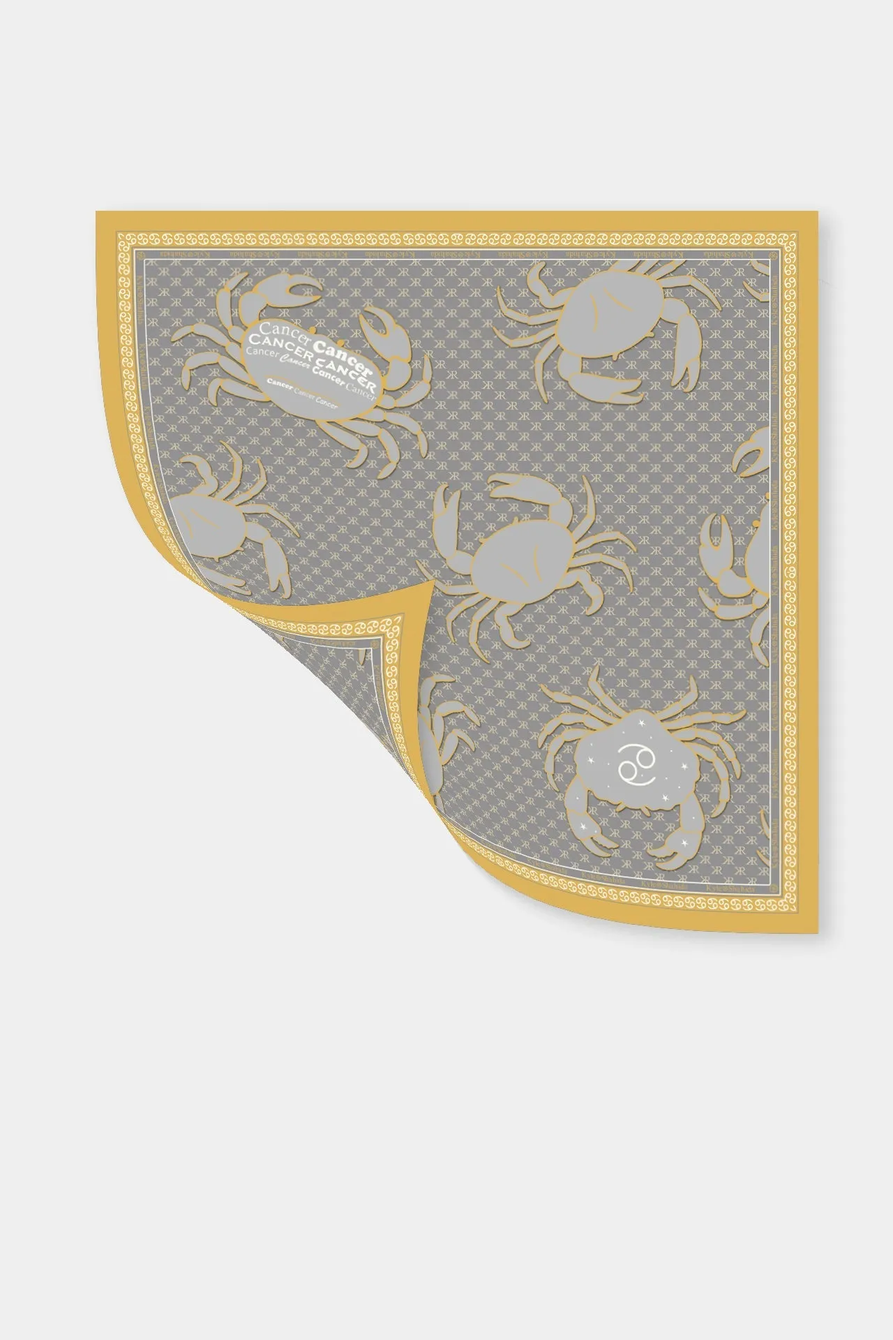 Designer Scarf in Cancer Zodiac Sign