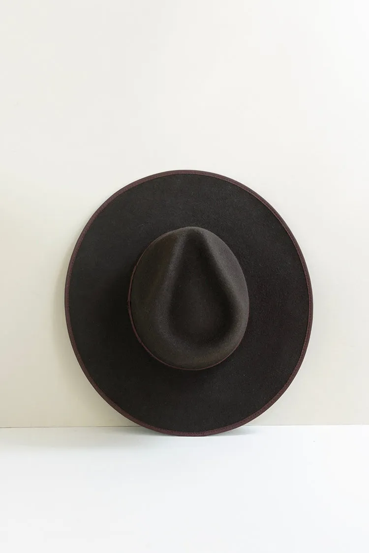 Flea Style Stevie Espresso Wide Brim Hat