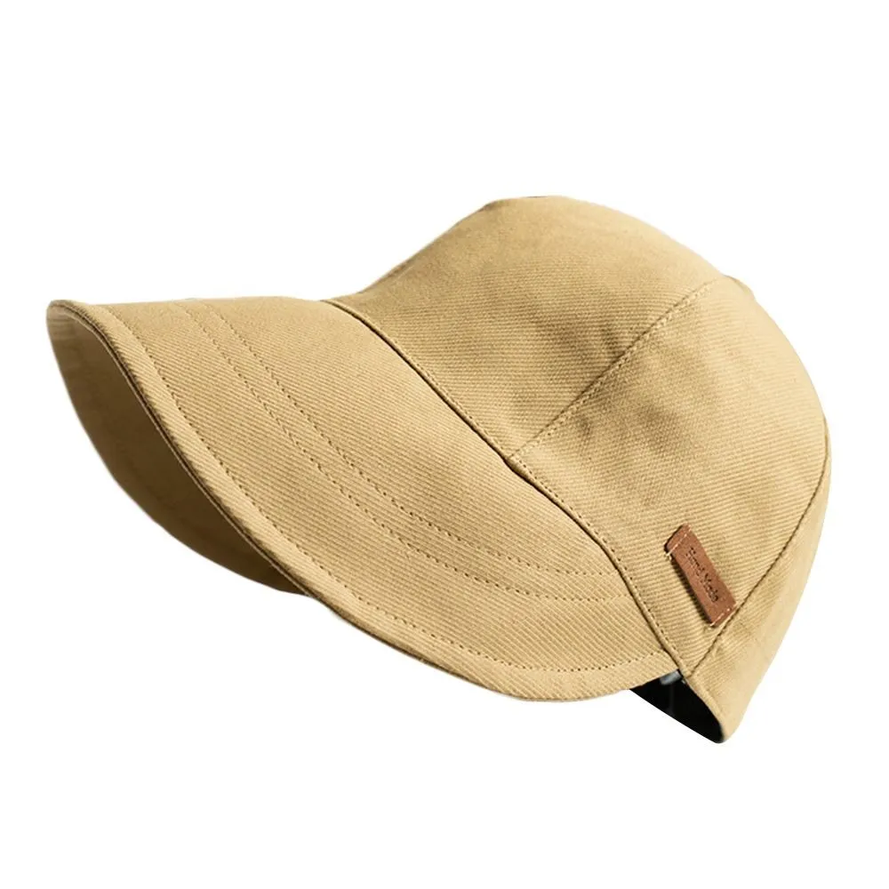 Foldable Wide Brim Sun Hat Drawstring Adjustable Caps for Men Women Beach Hats Summer Quick-drying Visors Fisherman Cap