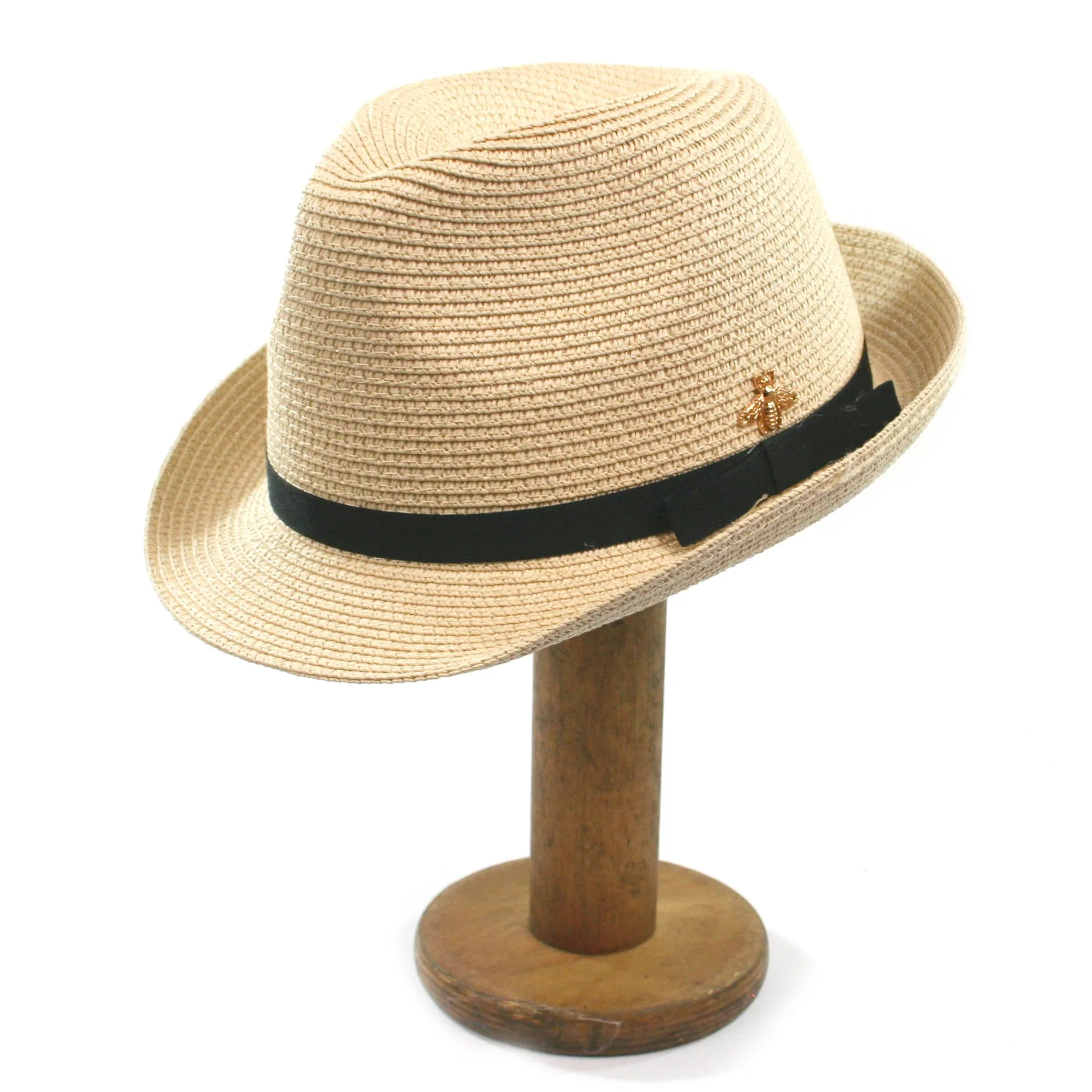 Folding Travel Trilby Sun Hat with a Bee Design