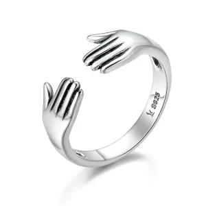 Funki Buys | Rings | Men's Women's 925 Sterling Silver Hug Ring