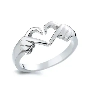 Funki Buys | Rings | Women's Love Heart Hand Gesture Ring