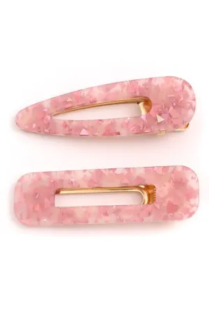 HA011 Acrylic Clips Pink