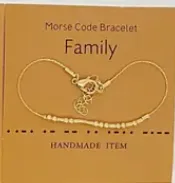 Handmade Golden Morsecode Bracelet