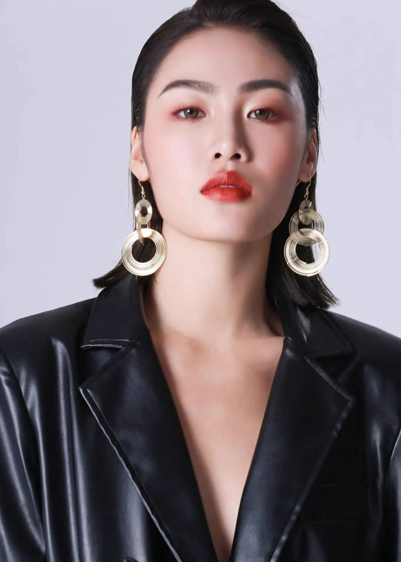 Hook Multi Hoop Statement Earrings