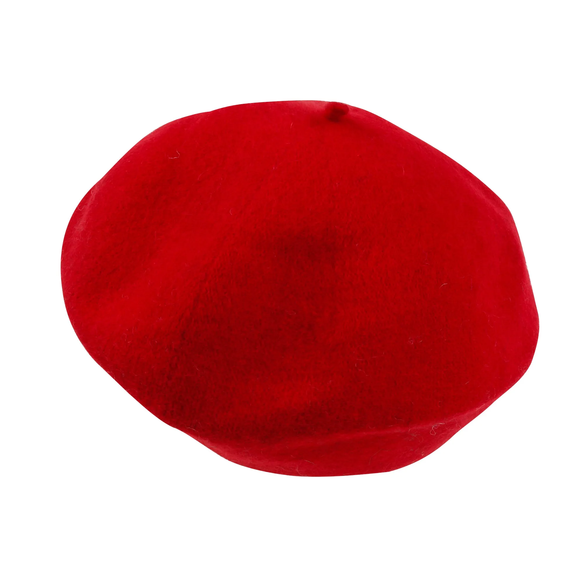 ililily Solid Color Wool Blended French Beret Artist Flat Warm Winter Hat