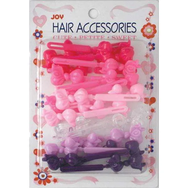 Joy Hair Barrettes 20ct Assorted Ribbon II