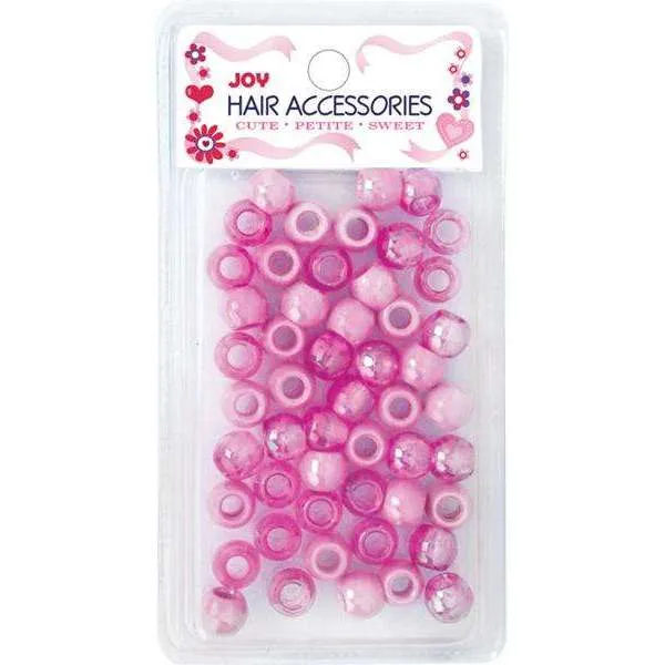 Joy Large Hair Beads 50Ct Pink Pearl