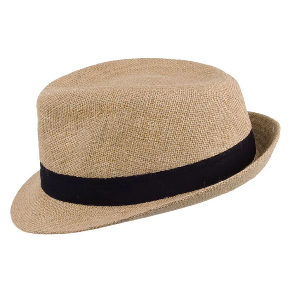 Jute Trilby Tan Wholesale Pack