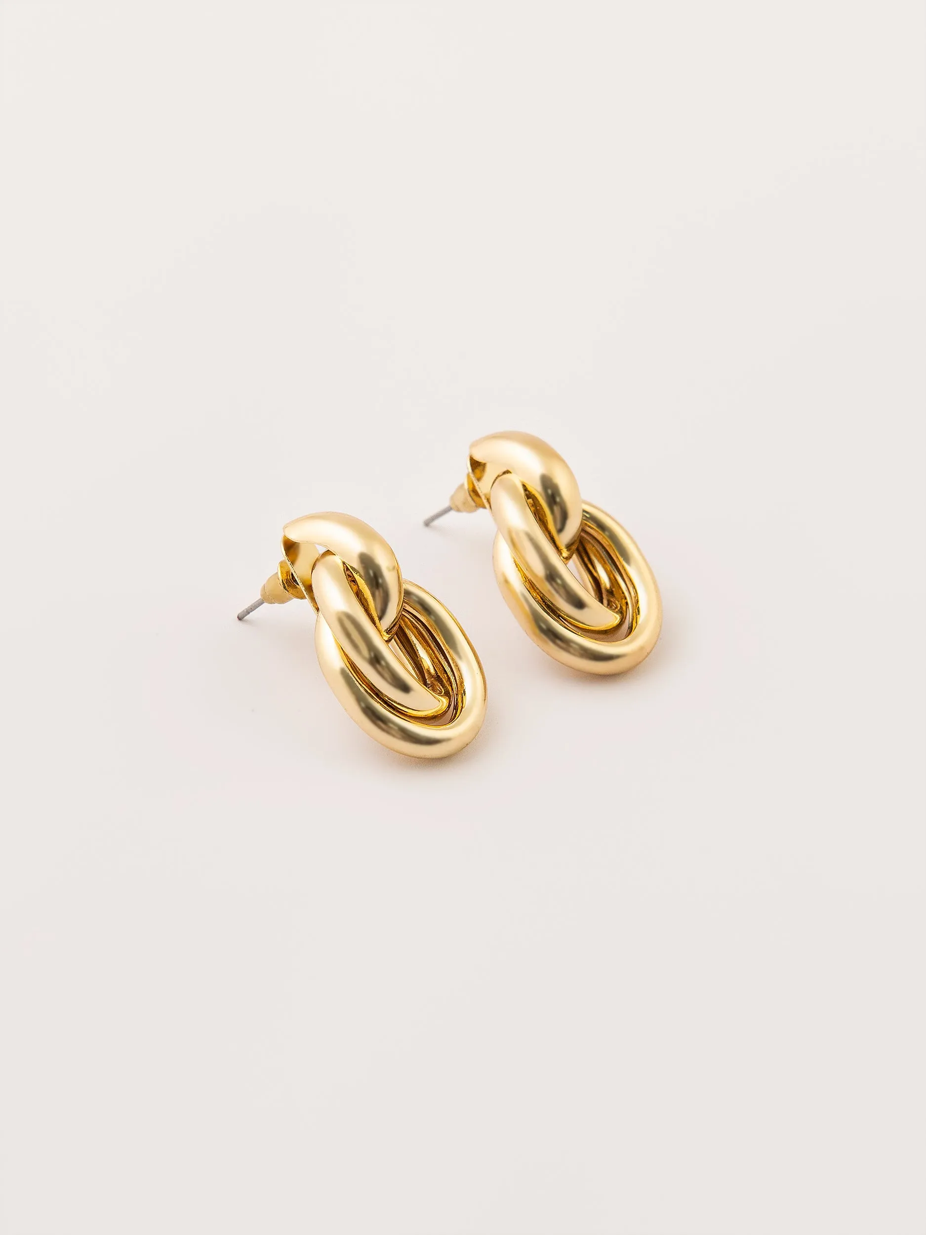 Knotted Stud Earrings Set