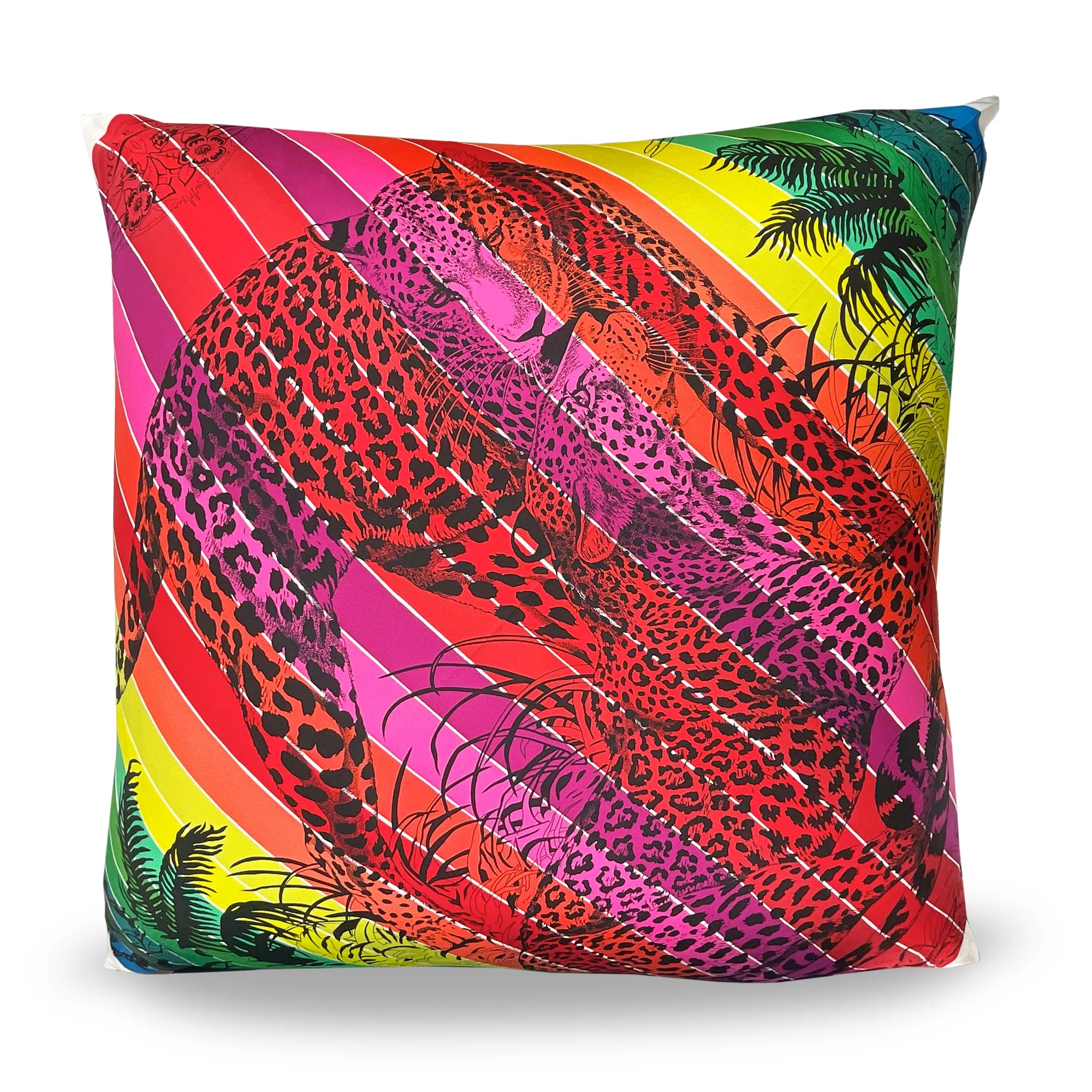 LEO - Respoked Rainbow Throw Pillow