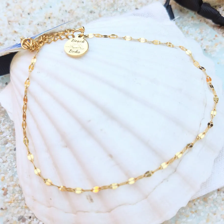 LEVRES SINGLE GOLD - WATERPROOF BEACH BOHO ANKLET