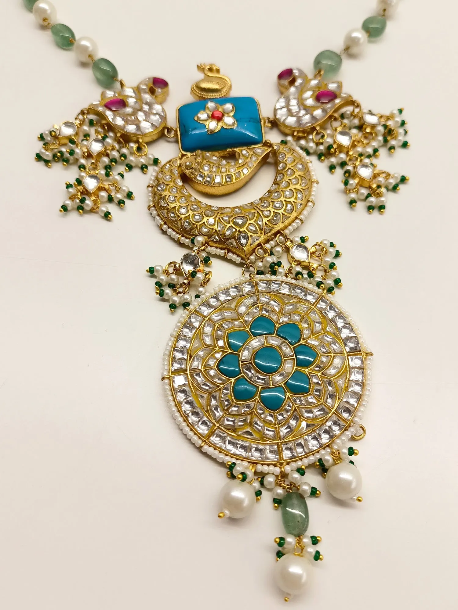 Manika Multi Colour Long Kundan Set