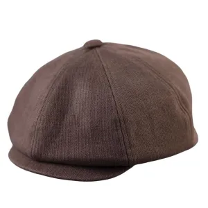 Men's Autumn and Winter Octagonal Striped Beret Hat 40597672U