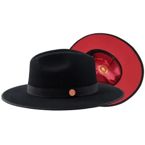 Monarch Color Bottom Wide Brim Fedora by Bruno Capelo