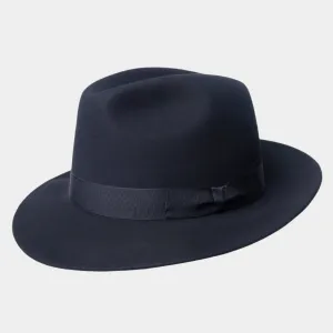 Navy Blue Rivoli Trilby