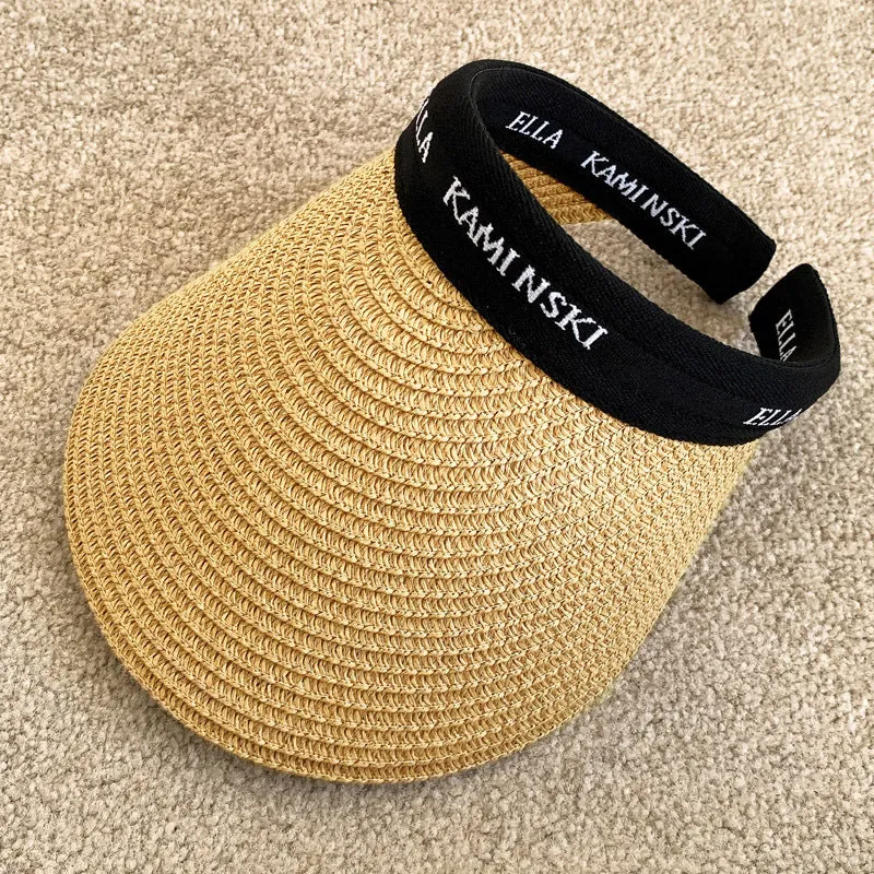 New Style Big Brim Sun Hat Internet Celebrity Sports Headband Sun Protection Hat Cute Women's Empty Top Hat