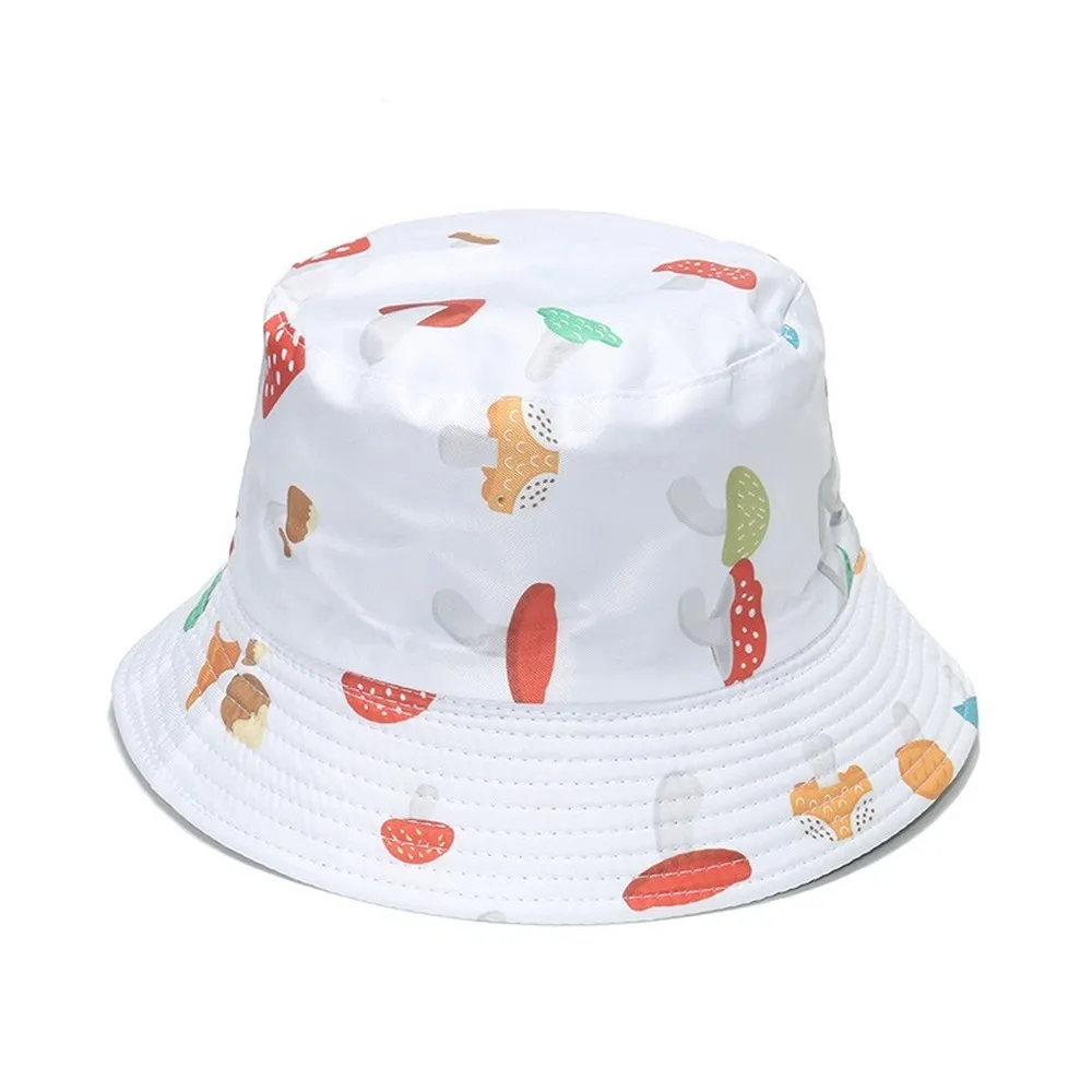 NEWBLOM Beach Sun Hat ,Mushroom Print Reversible Bucket Hat